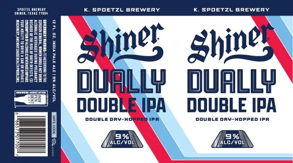Dually Double IPA — full label as filed with TTB