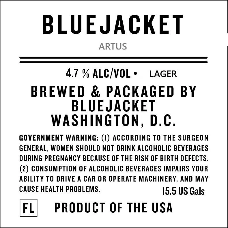 Artus — full label as filed with TTB