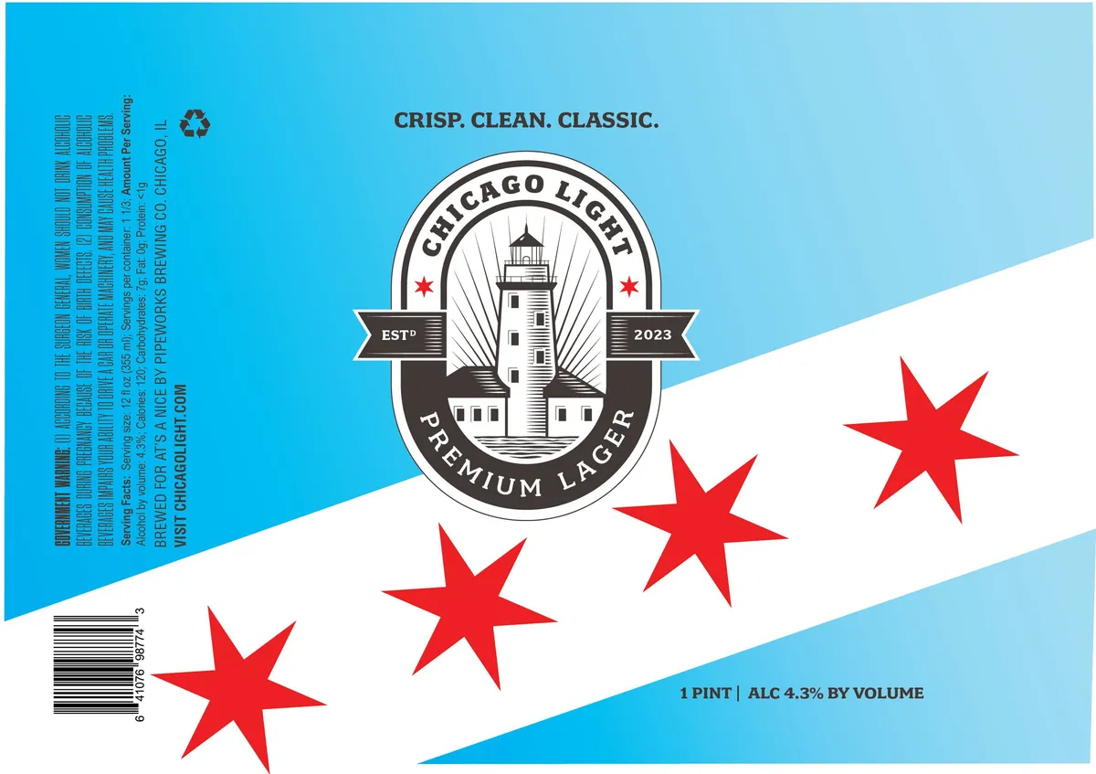 Chicago Light label art — CHICAGO LIGHT