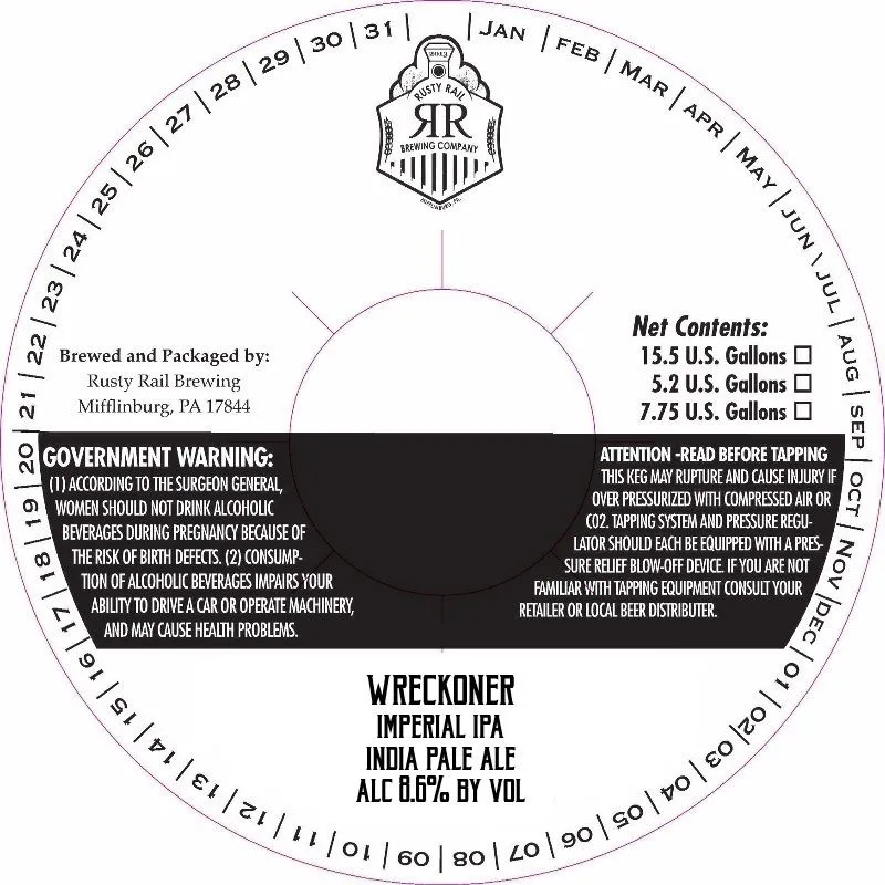 Wreckoner — full label as filed with TTB