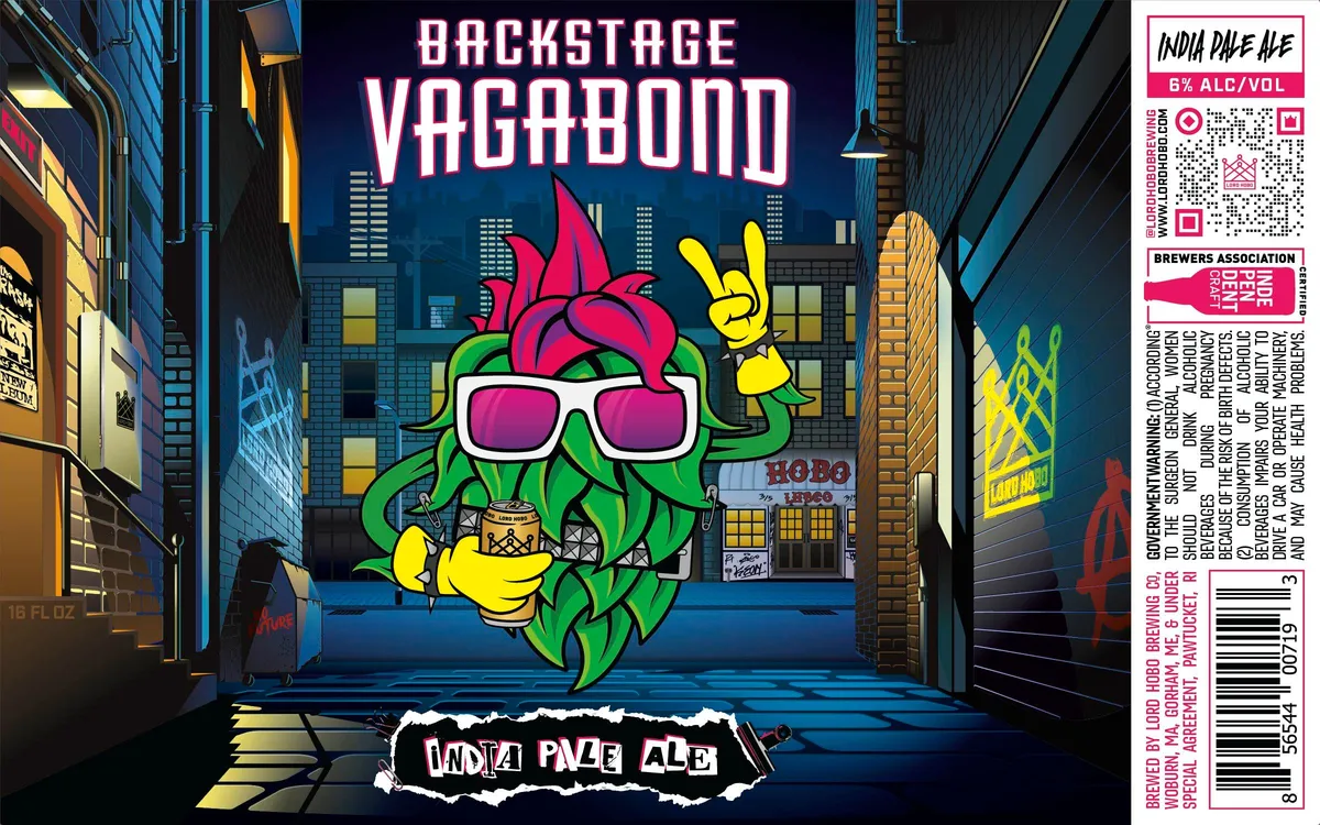 Backstage Vagabond label art — BACKSTAGE VAGABOND