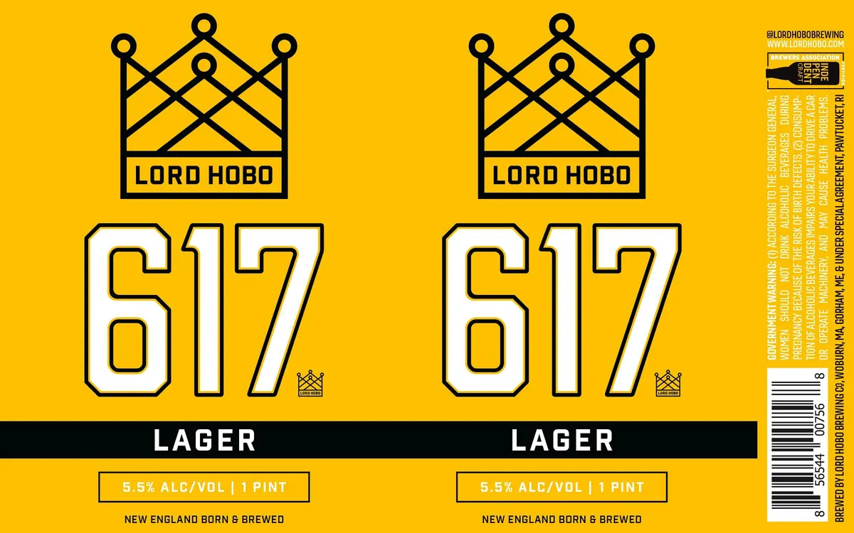 617 Lager — full label as filed with TTB