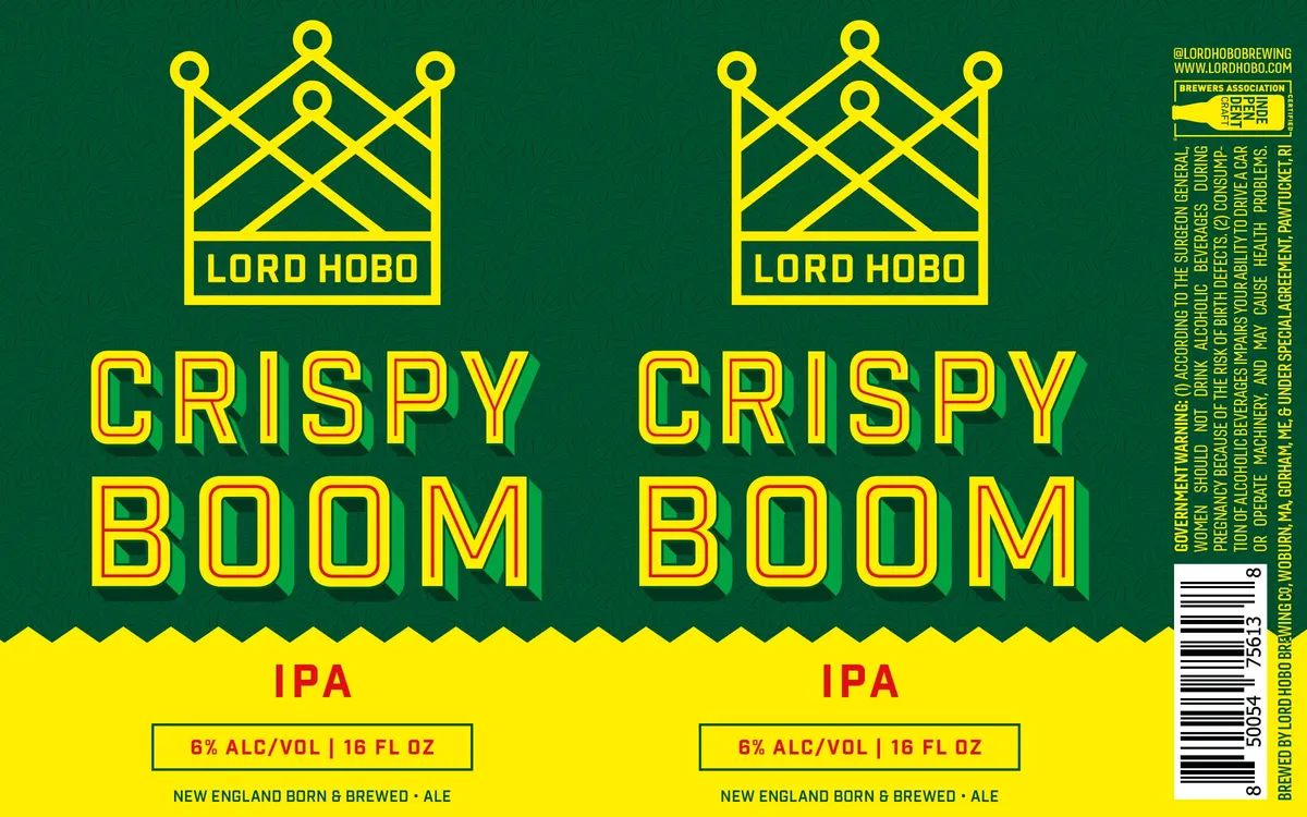 Crispy Boom label art — CRISPY BOOM
