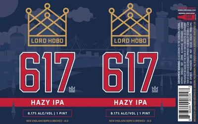 617 Hazy IPA label
