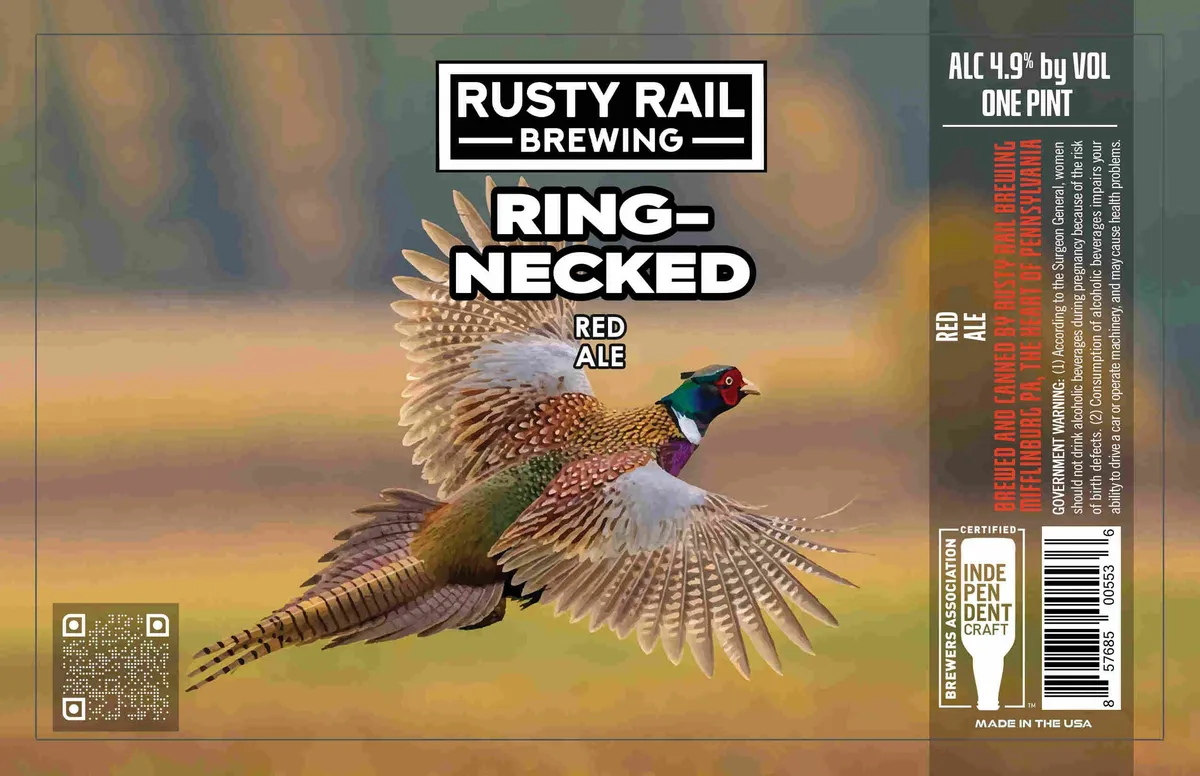 Ring-Necked label art — RUSTY RAIL BREWING