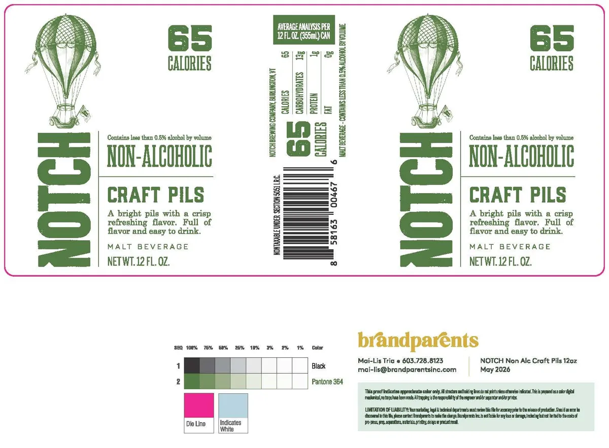Craft Pils label art — NOTCH