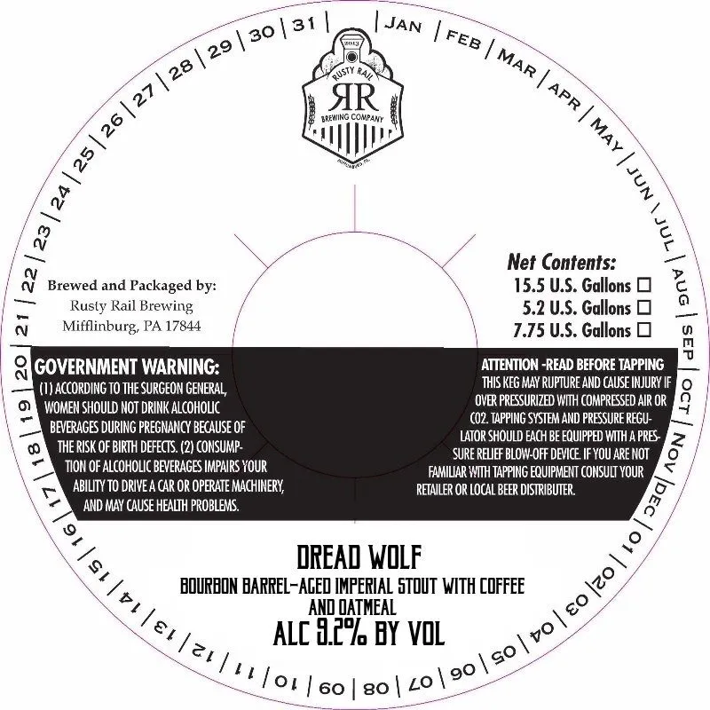 Dread Wolf — full label as filed with TTB