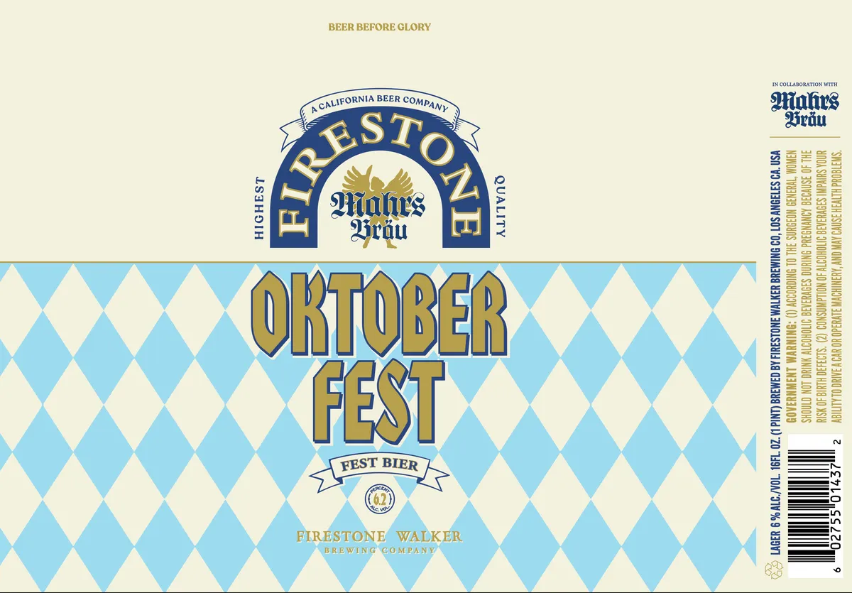 Oktoberfest label art — FIRESTONE WALKER BREWING COMPANY