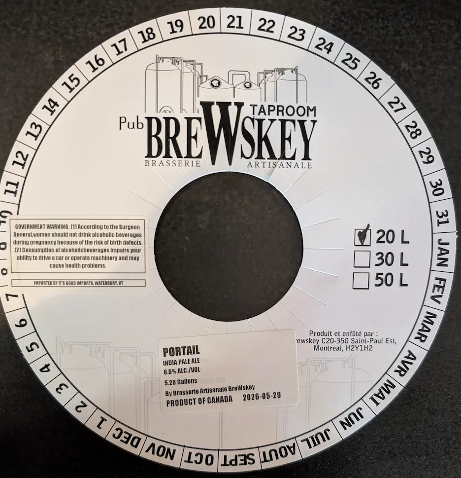 Portail label art — BREWSKEY