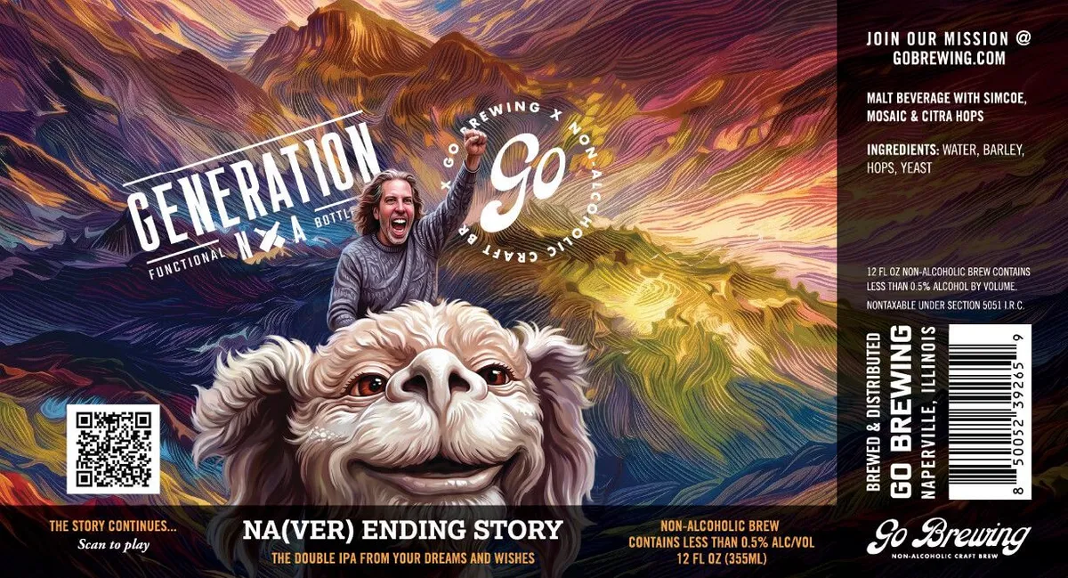 NA(VER) Ending Story label art — GO BREWING