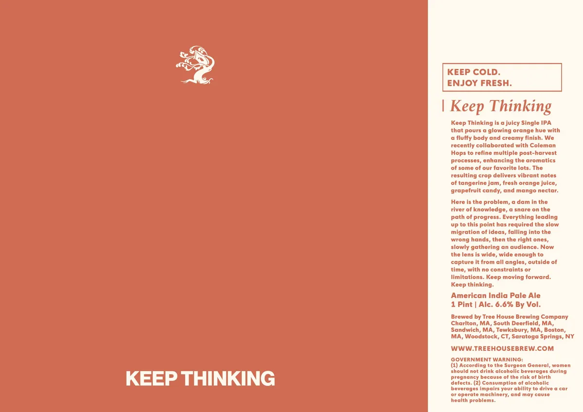 Keep Thinking label art — KEEP THINKING