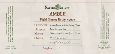 Amble label