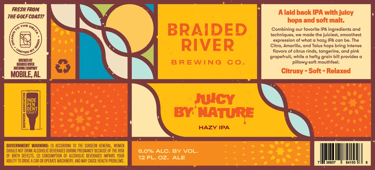 Juicy By Nature label art — JUICY BY NATURE