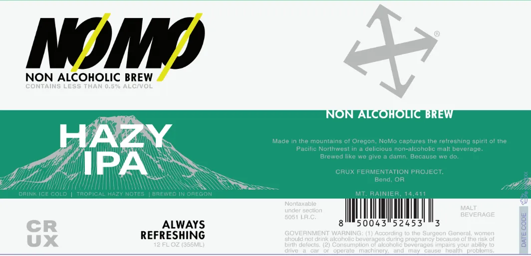NØMØ Hazy IPA label