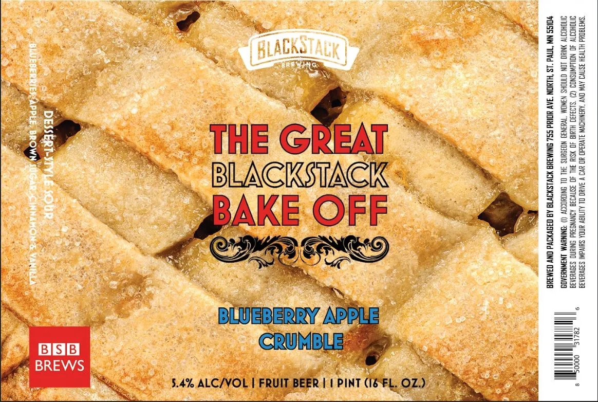 The Great Blackstack Bake Off label art — BLACKSTACK BREWING INC
