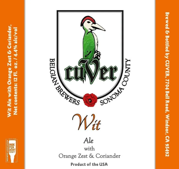 Cuver Wit label art — CUVER
