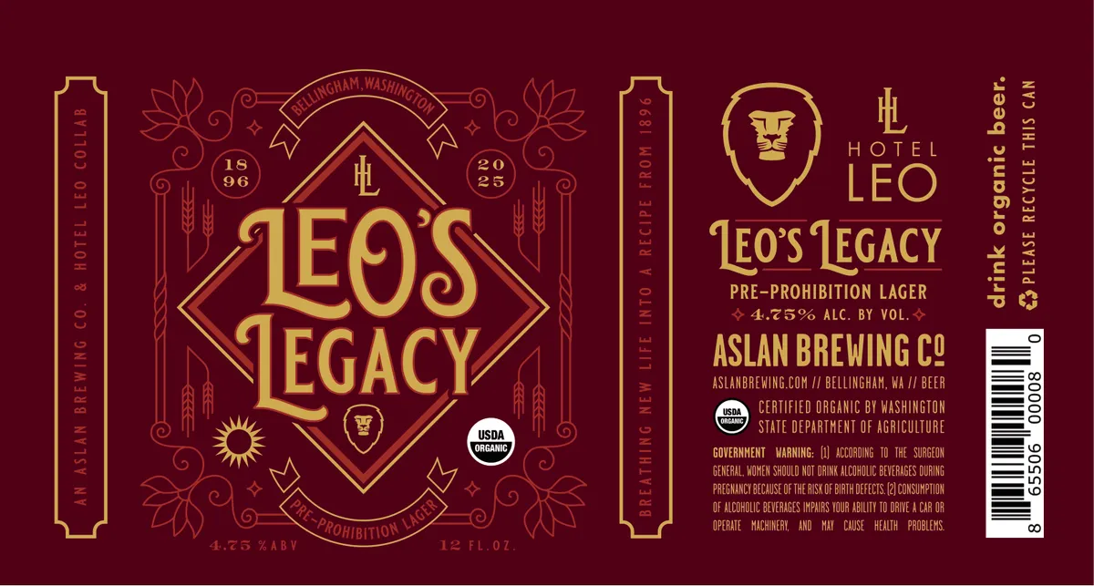 Leo's Legacy label art — LEO'S LEGACY