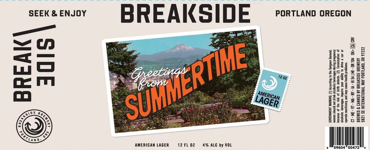 Summertime label art — BREAKSIDE BREWERY