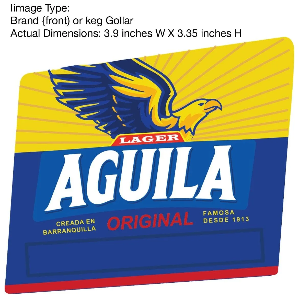 Aguila Original — full label as filed with TTB