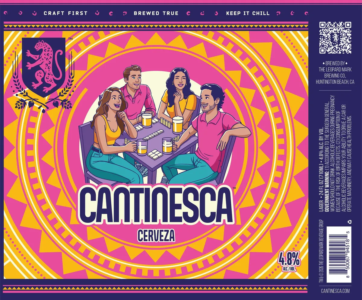 Cantinesca Cerveza label art — CANTINESCA