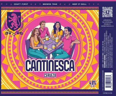 Cantinesca Cerveza label