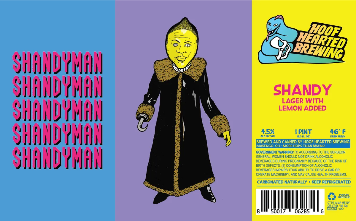 Shandy label art — SHANDYMAN