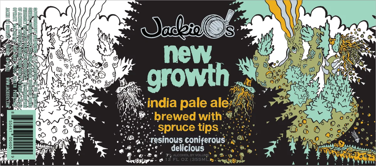 New Growth label art — JACKIE O'S