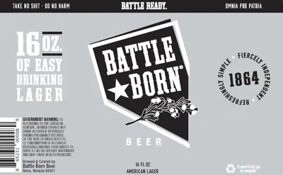 Battle Born Beer label