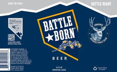 Battle Born Beer label