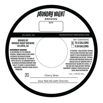 Cherry Skies label