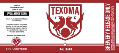 Texas Lager label