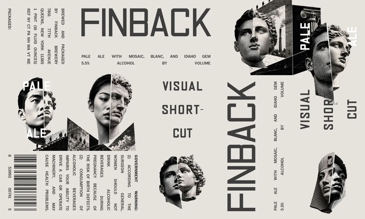 Visual Shortcut label art — FINBACK