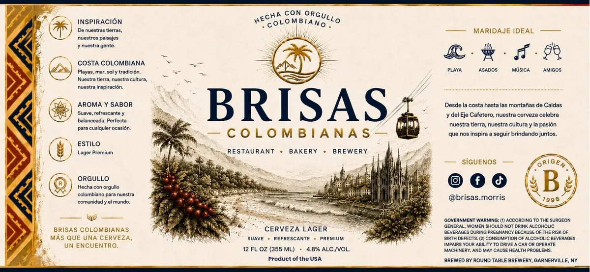 Brisas Colombianas label art — BRISAS COLOMBIANAS