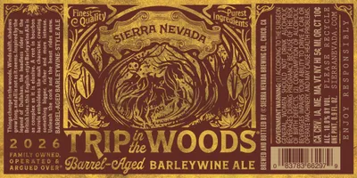 Trip in the Woods Barrel-Aged Barleywine label