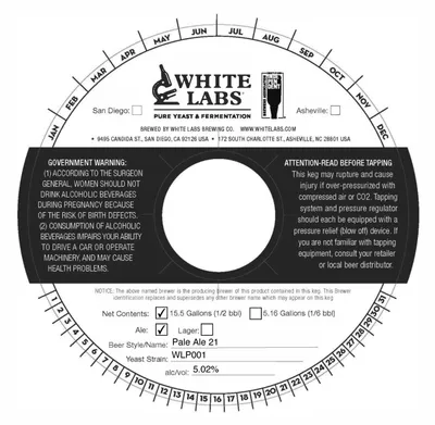 Pale Ale 21 label