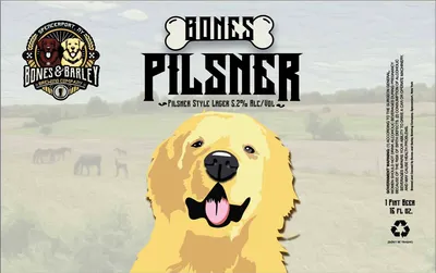 Bones Pilsner label