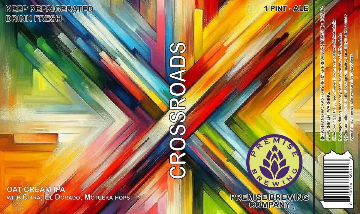 Crossroads label art — PREMISE BREWING COMPANY