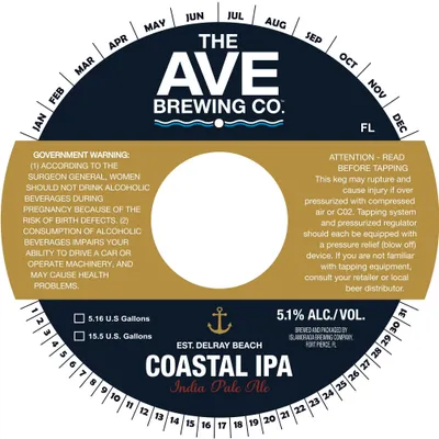 Coastal IPA label
