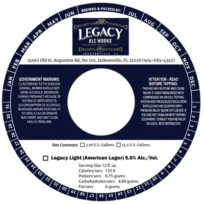 Legacy Light label