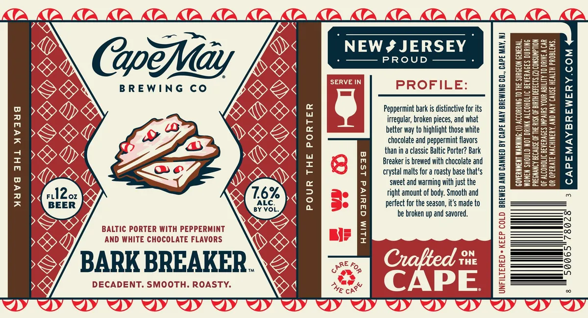 Bark Breaker label art — CAPE MAY BREWING CO.
