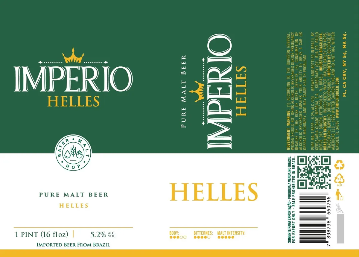 Imperio Helles label art — IMPERIO