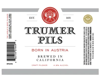 Trumer Pils label
