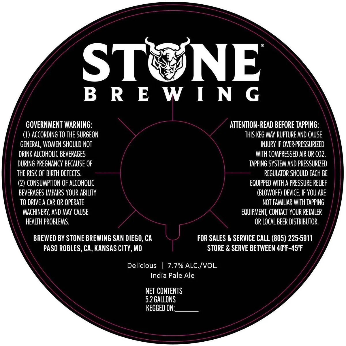 Delicious label art — STONE BREWING