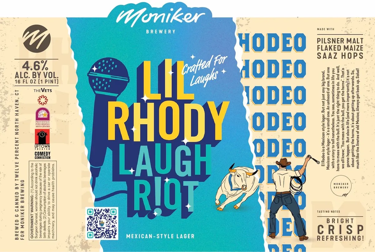 Lil Rhody Laugh Riot label art — LIL RHODY LAUGH RIOT
