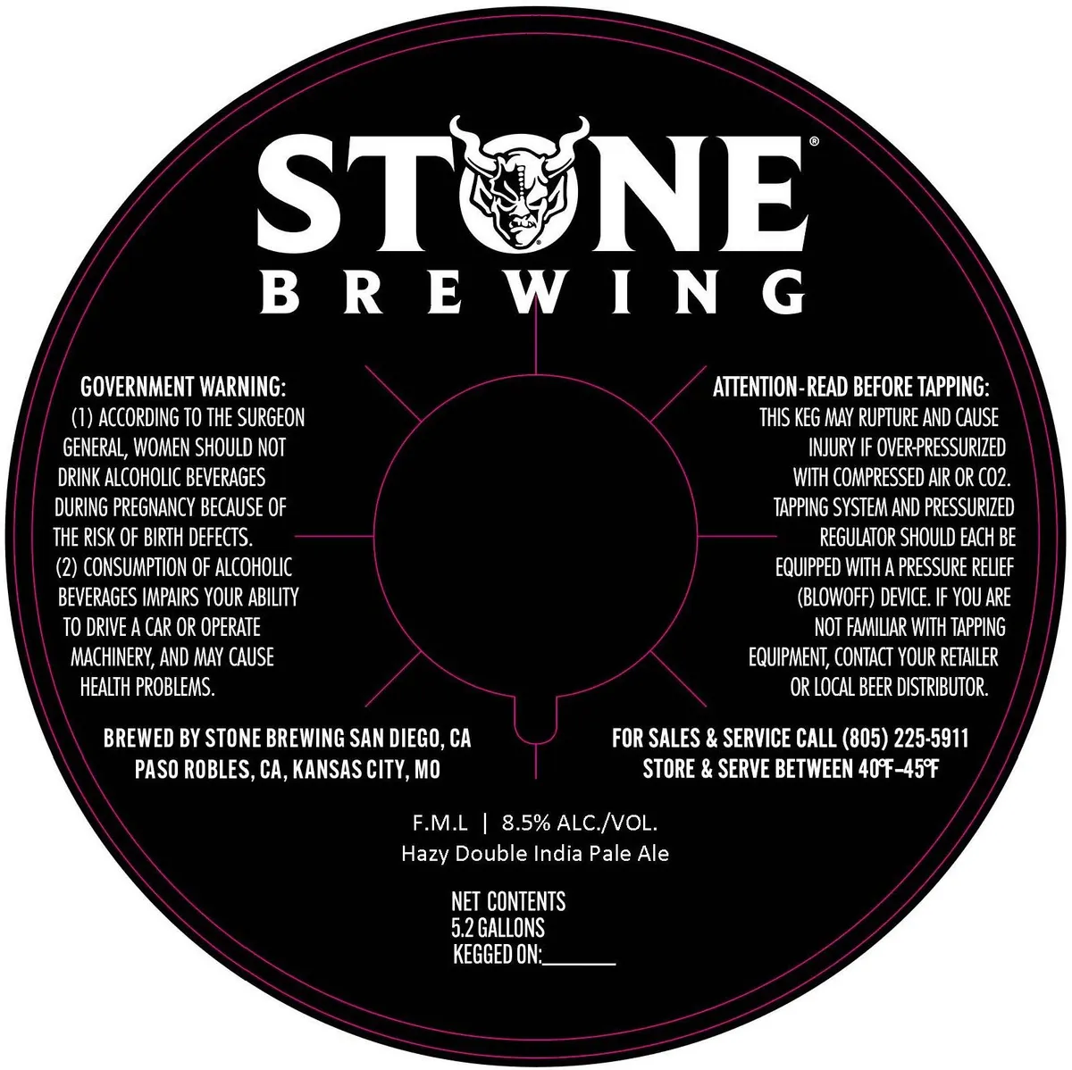 F.M.L label art — STONE BREWING