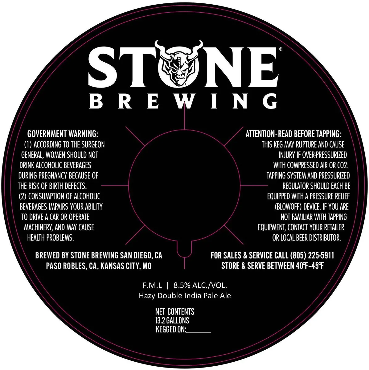 F.M.L label art — STONE BREWING