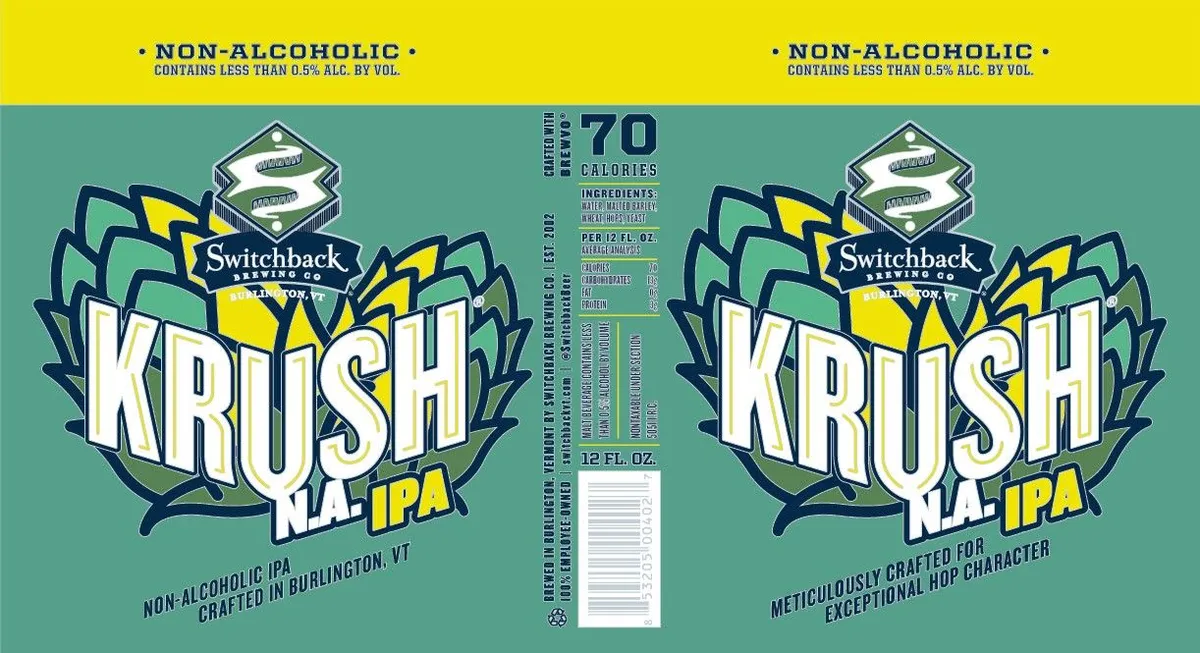 Krush N.A. IPA label