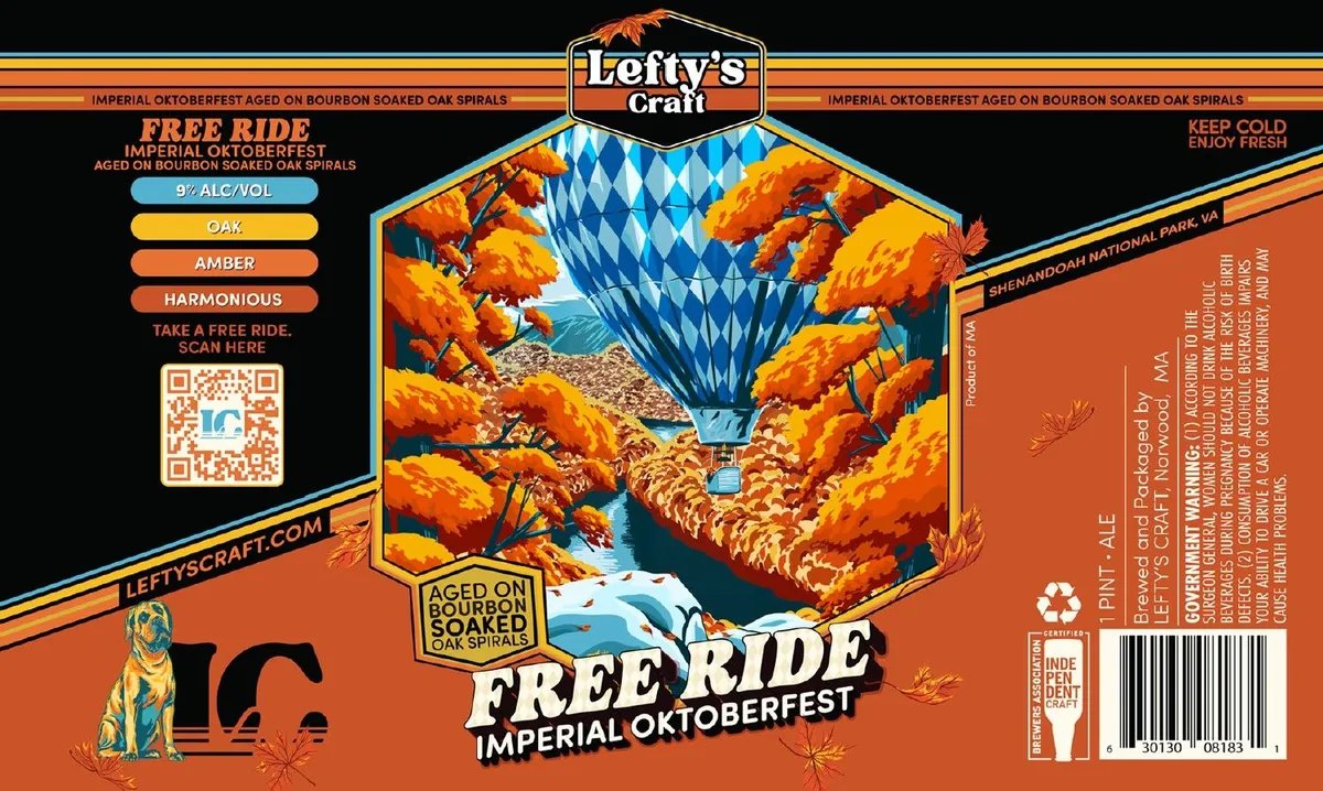 Free Ride label art — LEFTY'S CRAFT