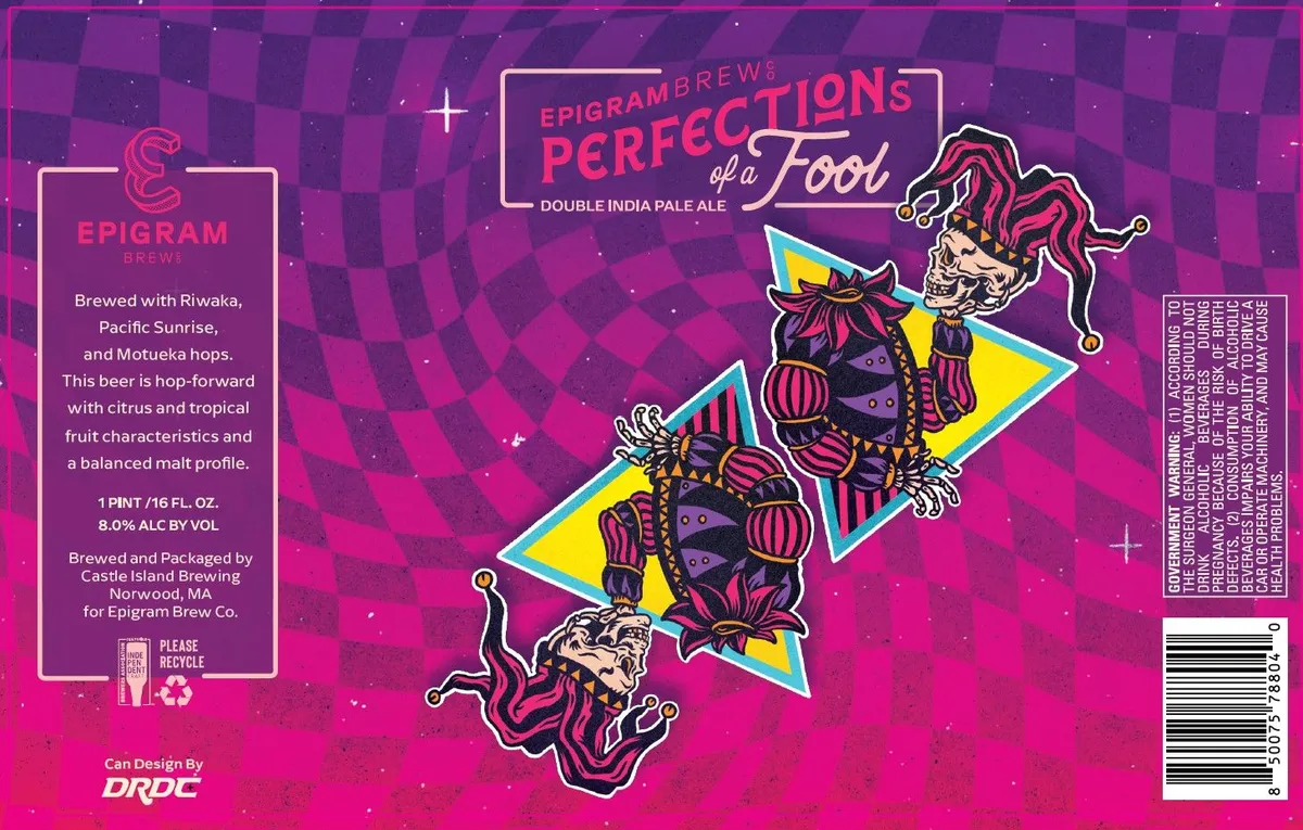 Perfections of a Fool label art — EPIGRAM BREW CO