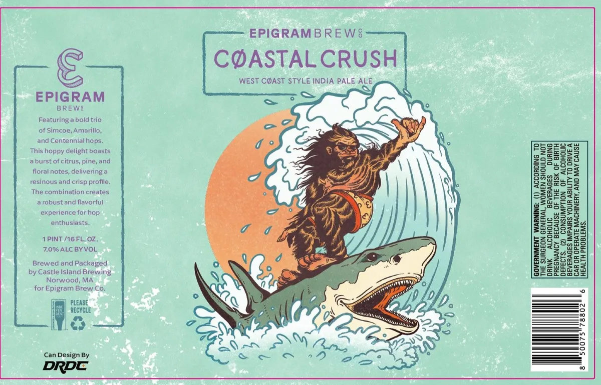 Coastal Crush label art — EPIGRAM BREW CO